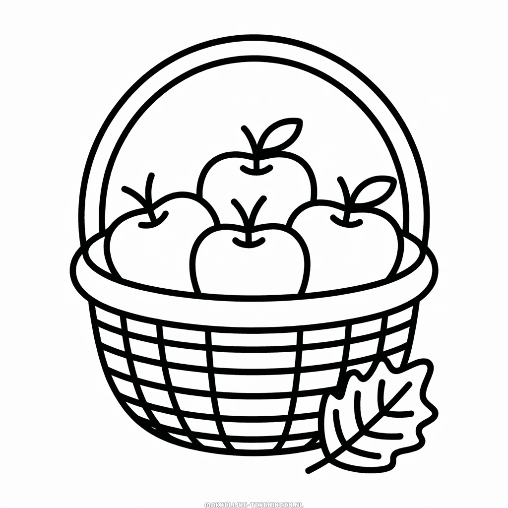 Tekening Herfst Appelmand