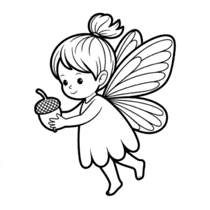 Tekening Herfst Fee