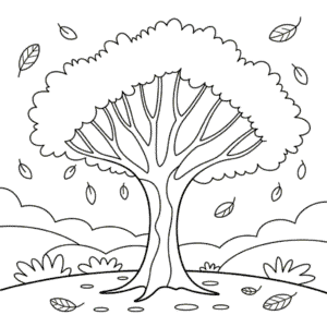 Tekening Herfstboom