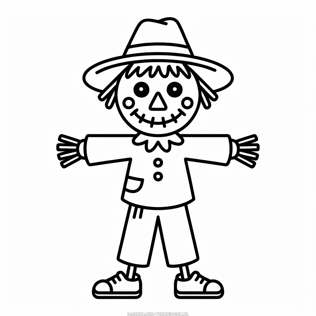 Tekening Herfstkarakter