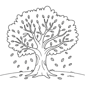 Tekening Herfsttafereel