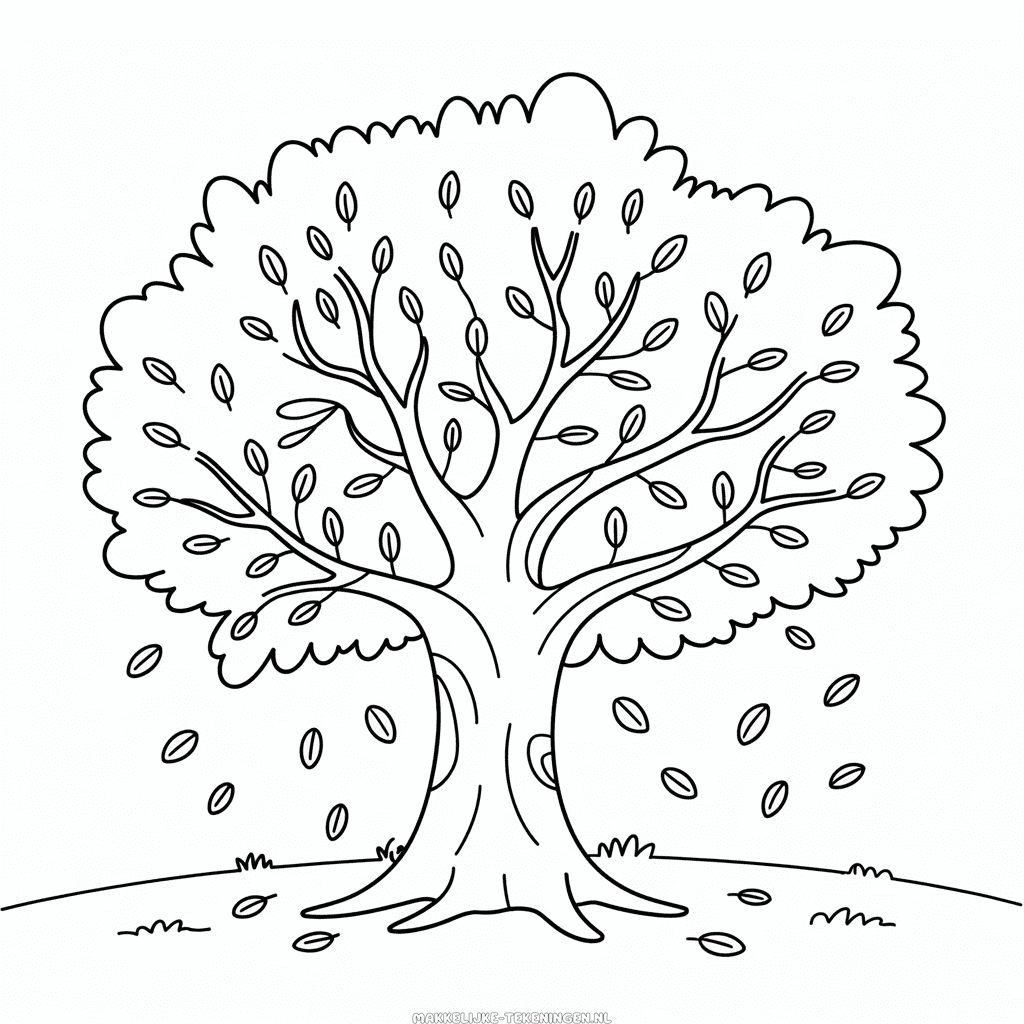 Tekening Herfsttafereel