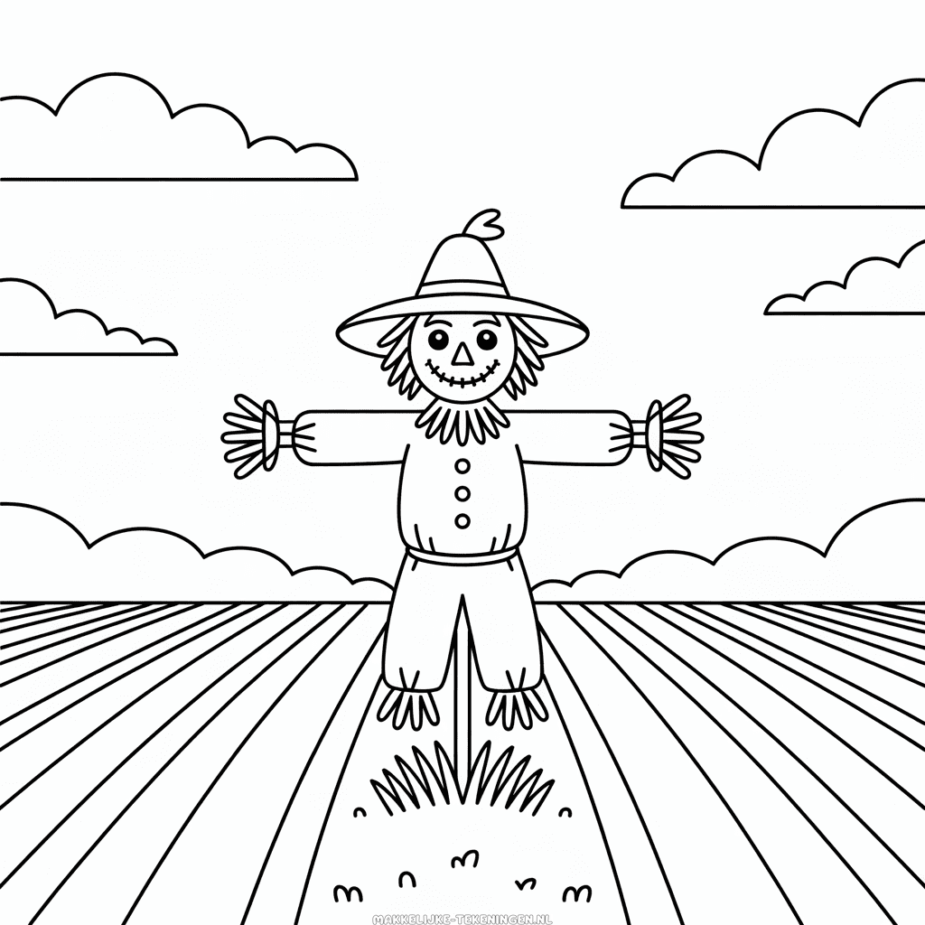 Tekening Herfstveld