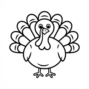 Tekening Kalkoen vogel