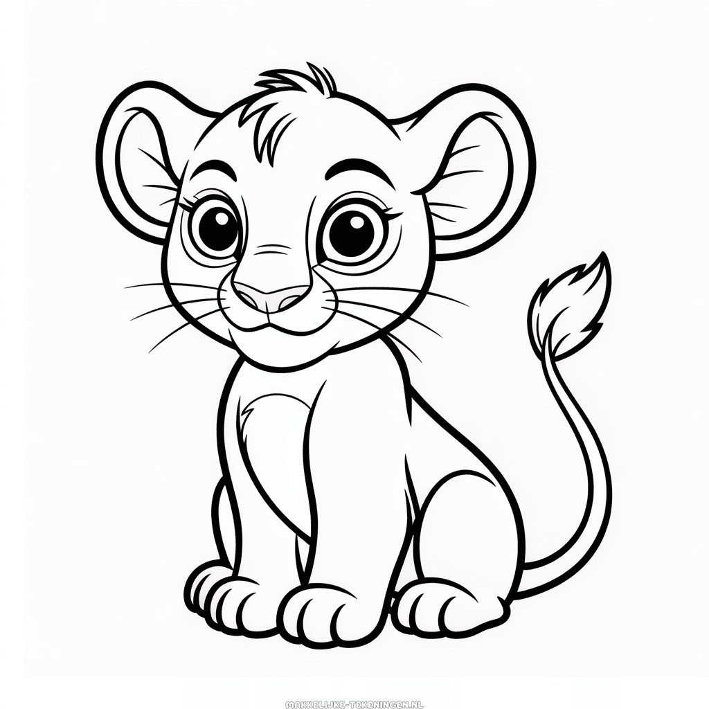 Tekening Kiara uit De Leeuwenkoning