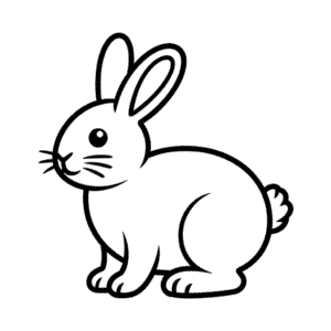 Tekening Konijn voor peuter
