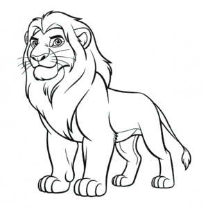 Tekening Kovu De Leeuwenkoning