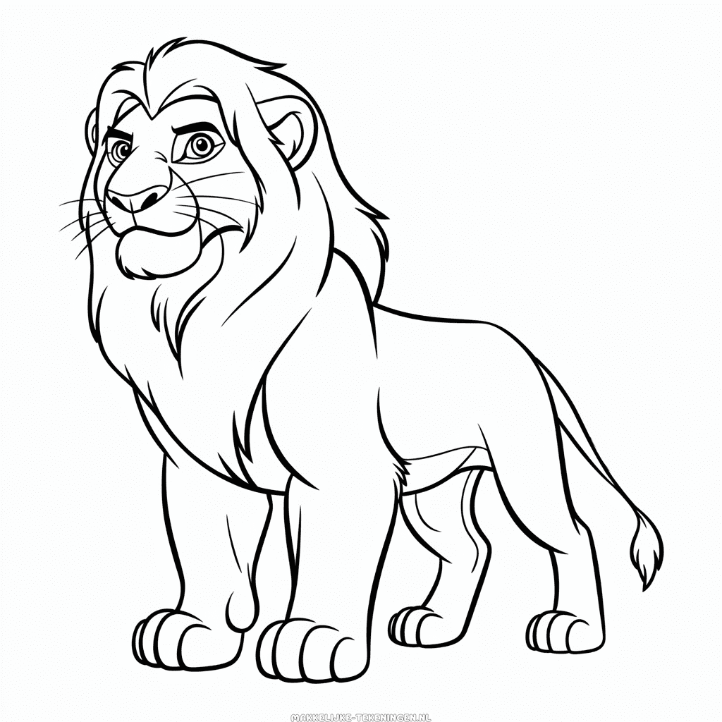 Tekening Kovu De Leeuwenkoning