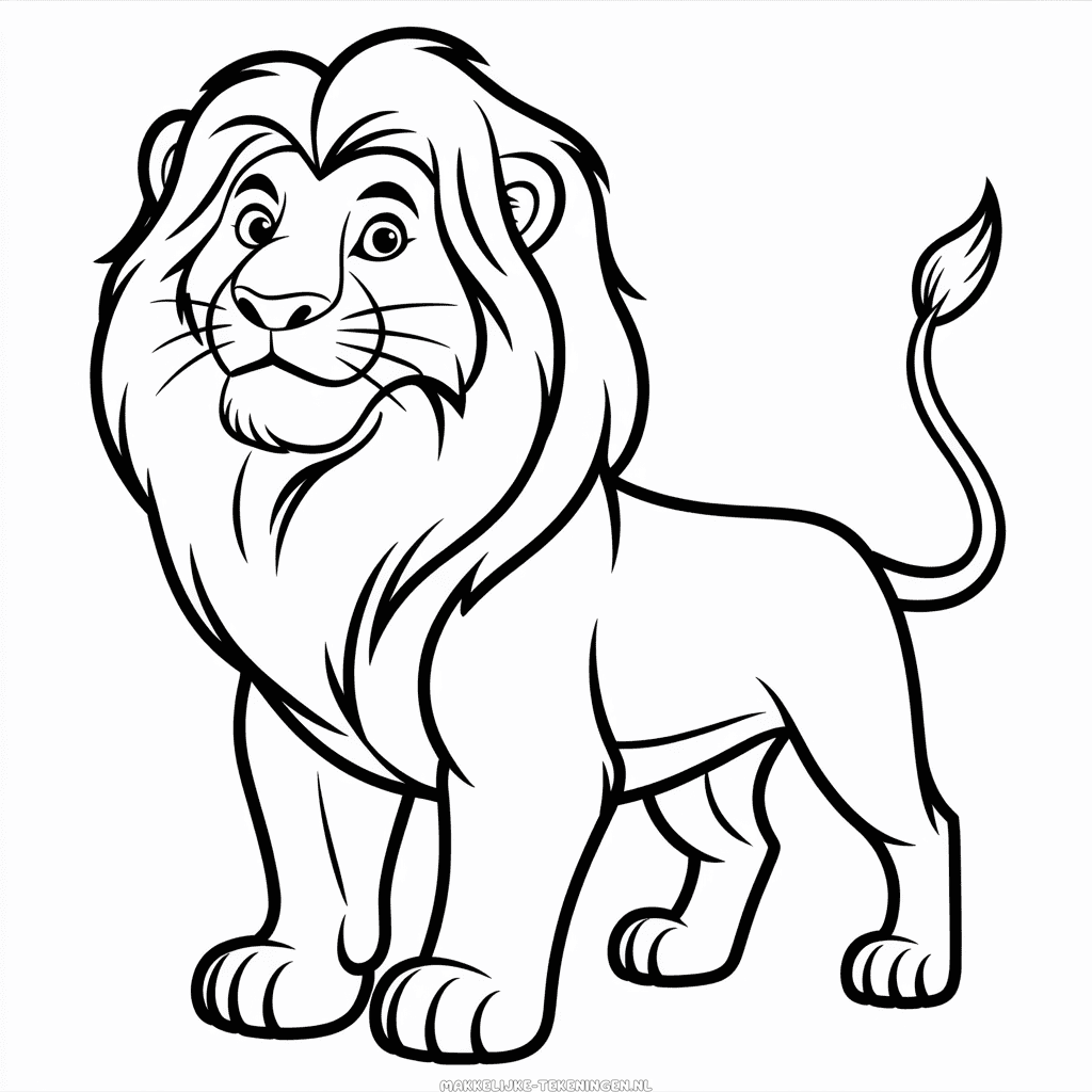 Tekening Leeuw uit De Leeuwenkoning