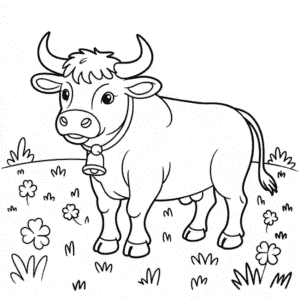 Tekening Mooie stier