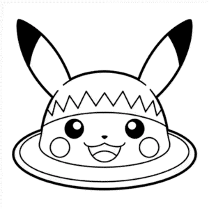 Tekening Pikachu Hoed