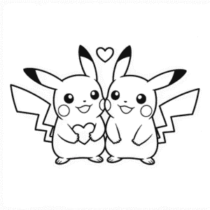 Tekening Pikachu Koppel