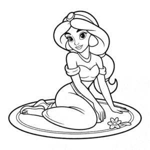 Tekening Prinses Jasmine