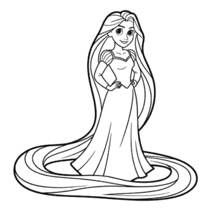 Tekening Rapunzel Overzicht