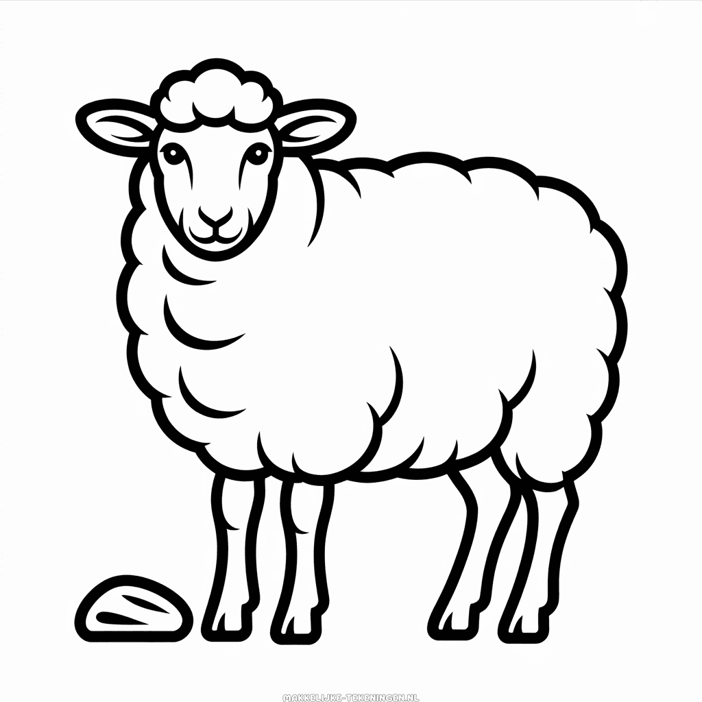 Tekening Realistisch Schaap