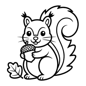 Tekening Schattig Herfstdier