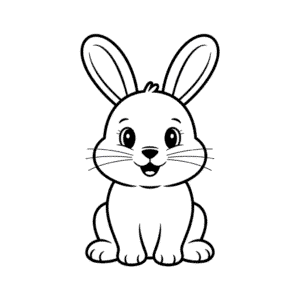 Tekening Schattig konijn