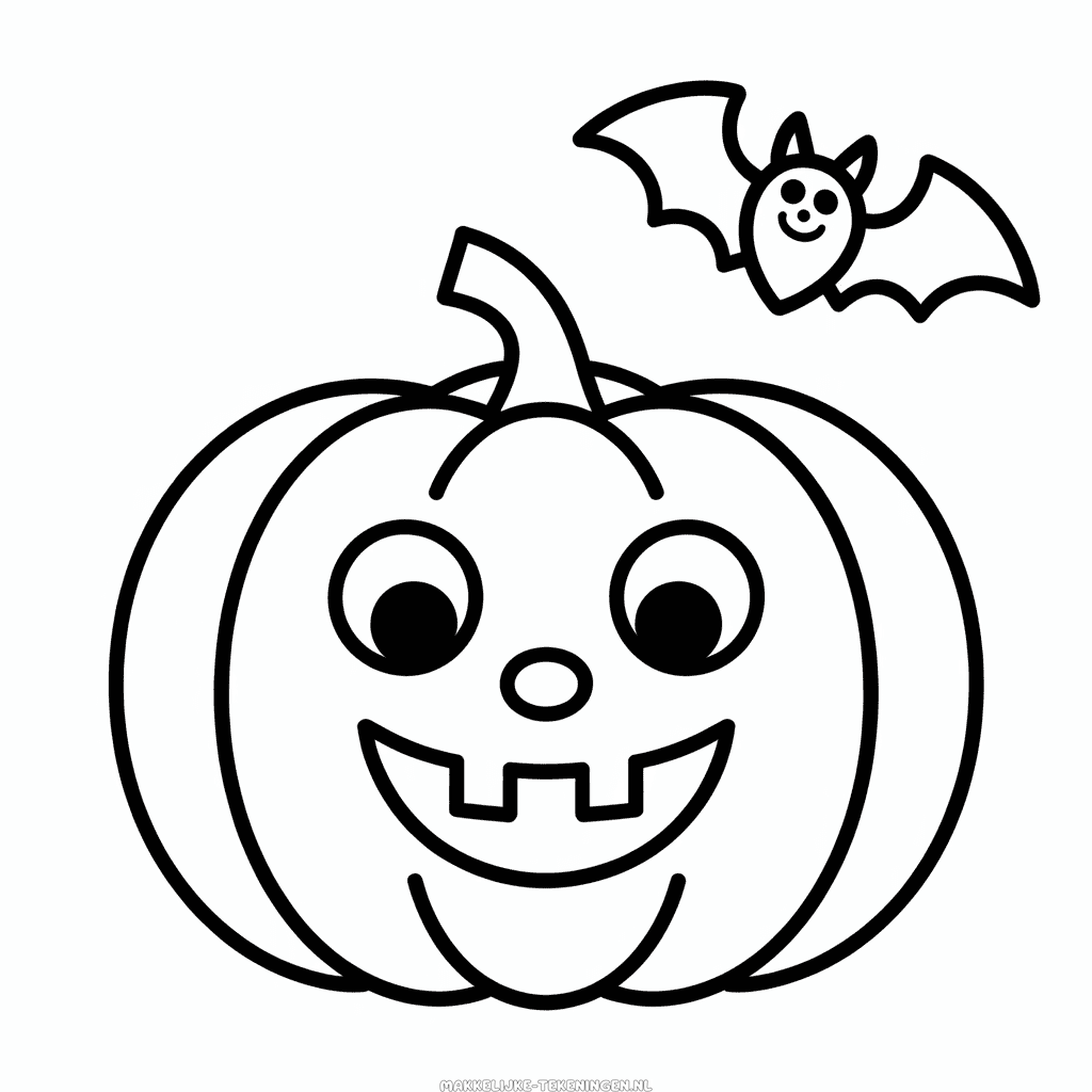 Tekening Schattige Halloween