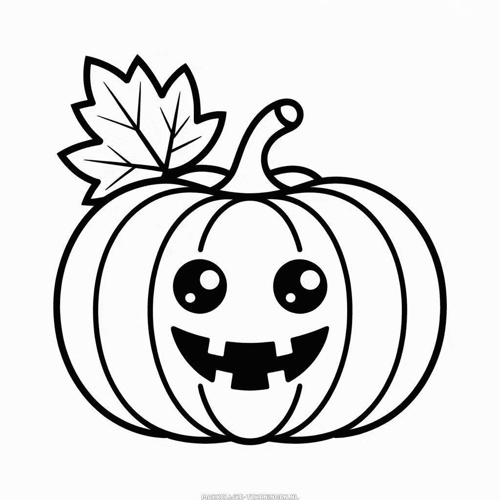 Tekening Schattige Herfst