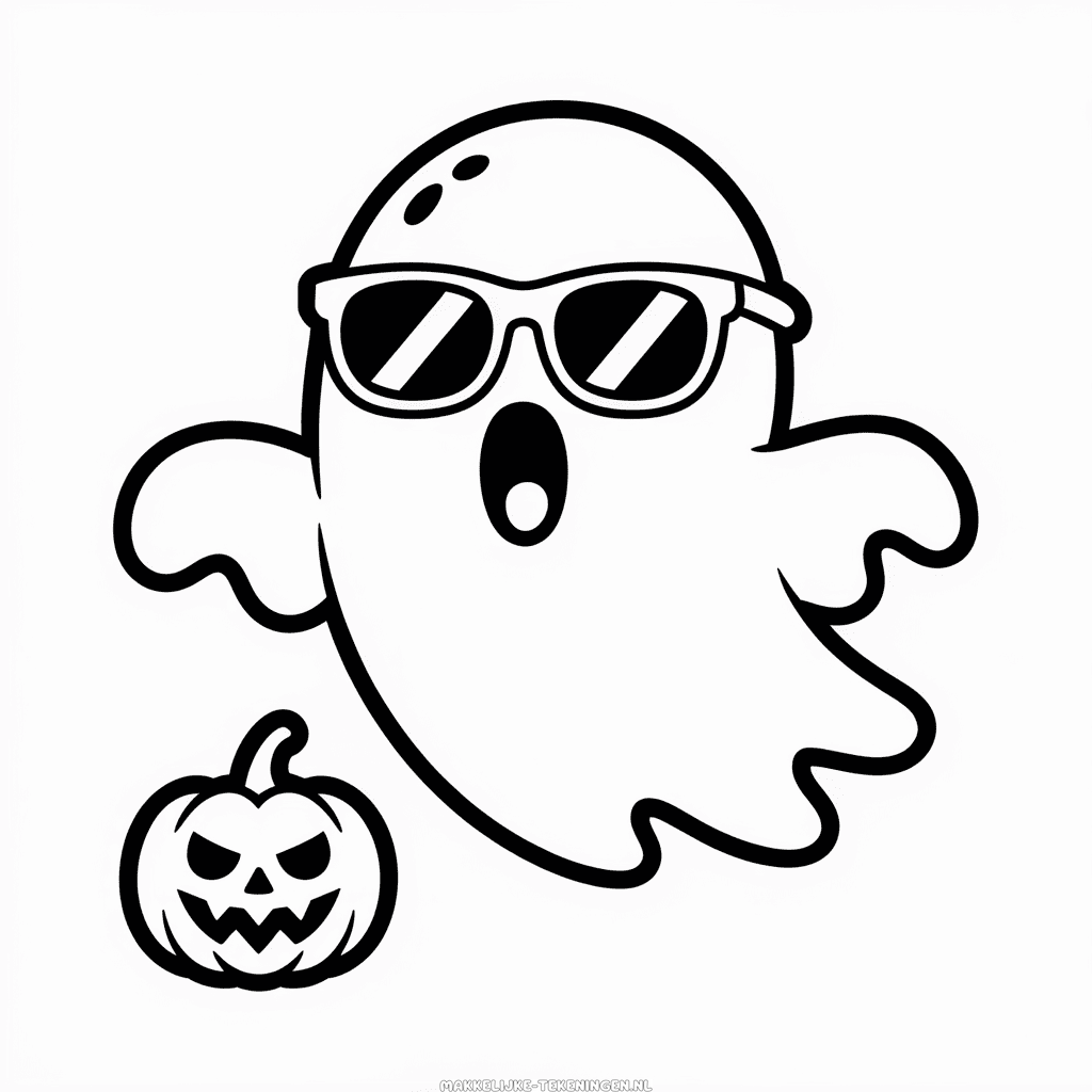 Tekening Coole Enge Halloween
