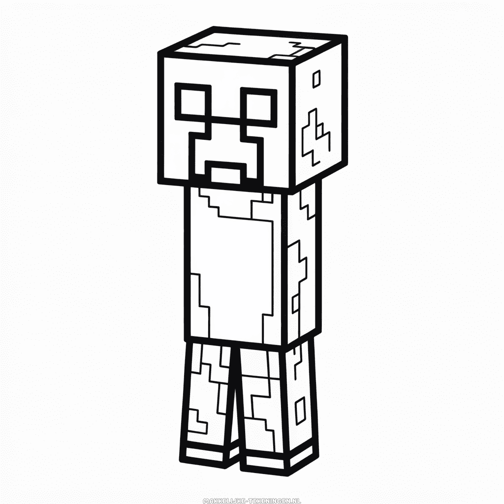 Tekening Creeper Minecraft
