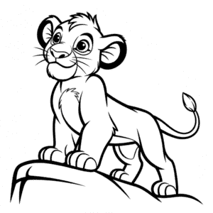 Tekening De Leeuwenkoning Simba