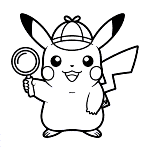 Tekening Detective Pikachu
