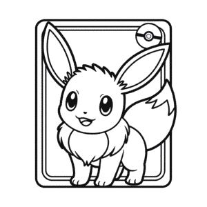 Tekening Eevee Pokémon Kaart