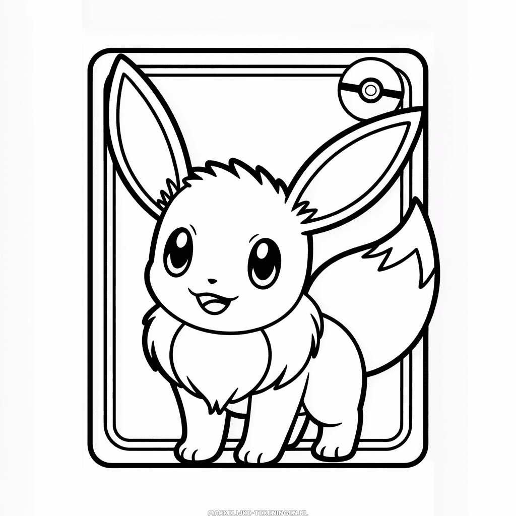 Tekening Eevee Pokémon Kaart
