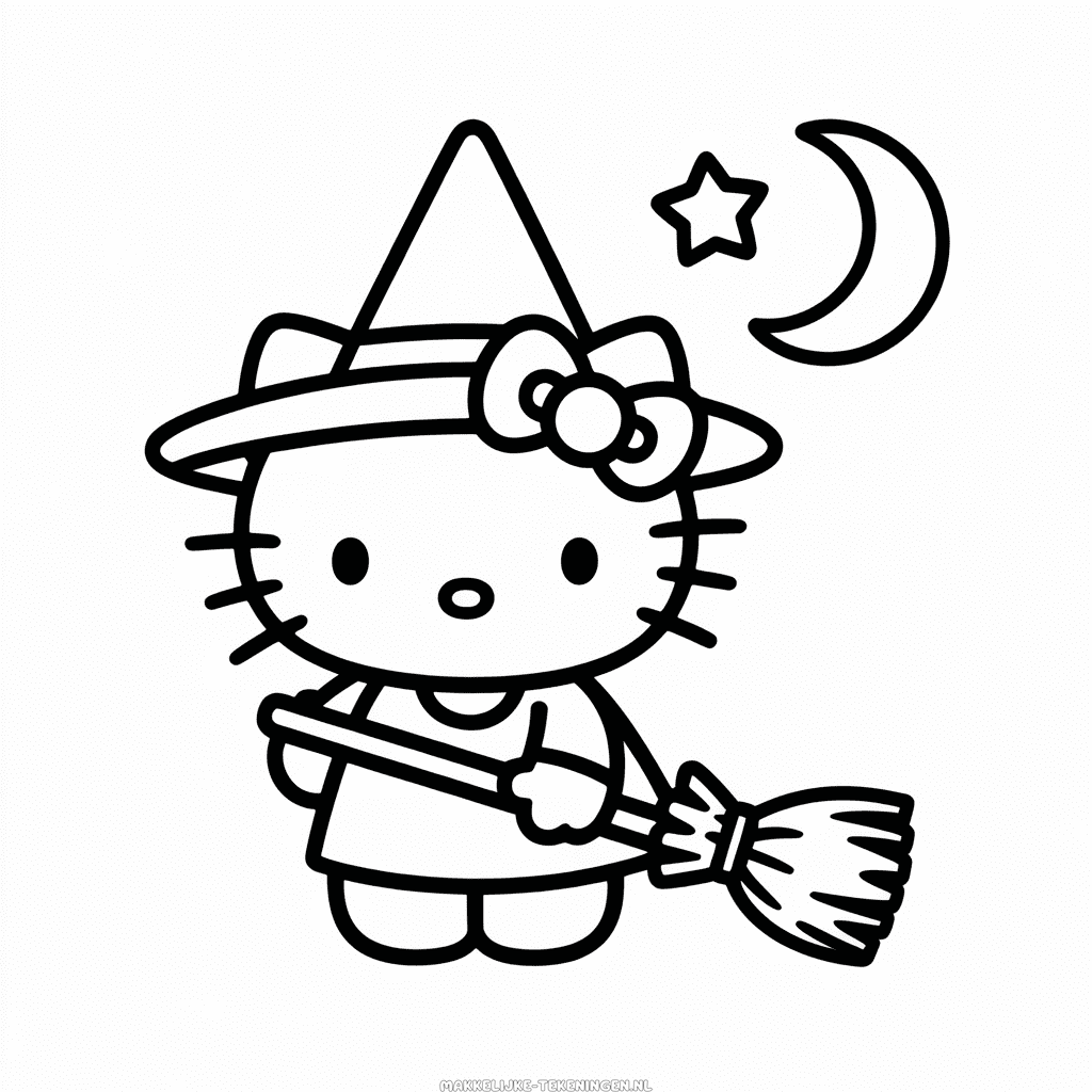 Tekening Hello Kitty Heks