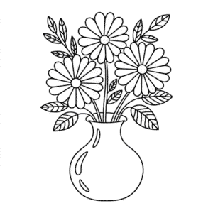 Tekening Herfst Bloemen