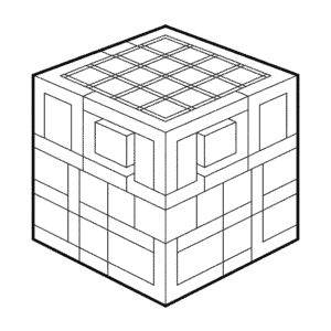 Tekening Knutseltafel Minecraft