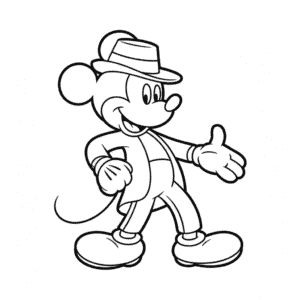 Tekening Michael Jackson Mickey