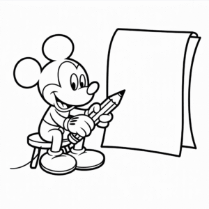 Tekening Mickey Cartoon