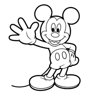 Tekening Mickey Hand