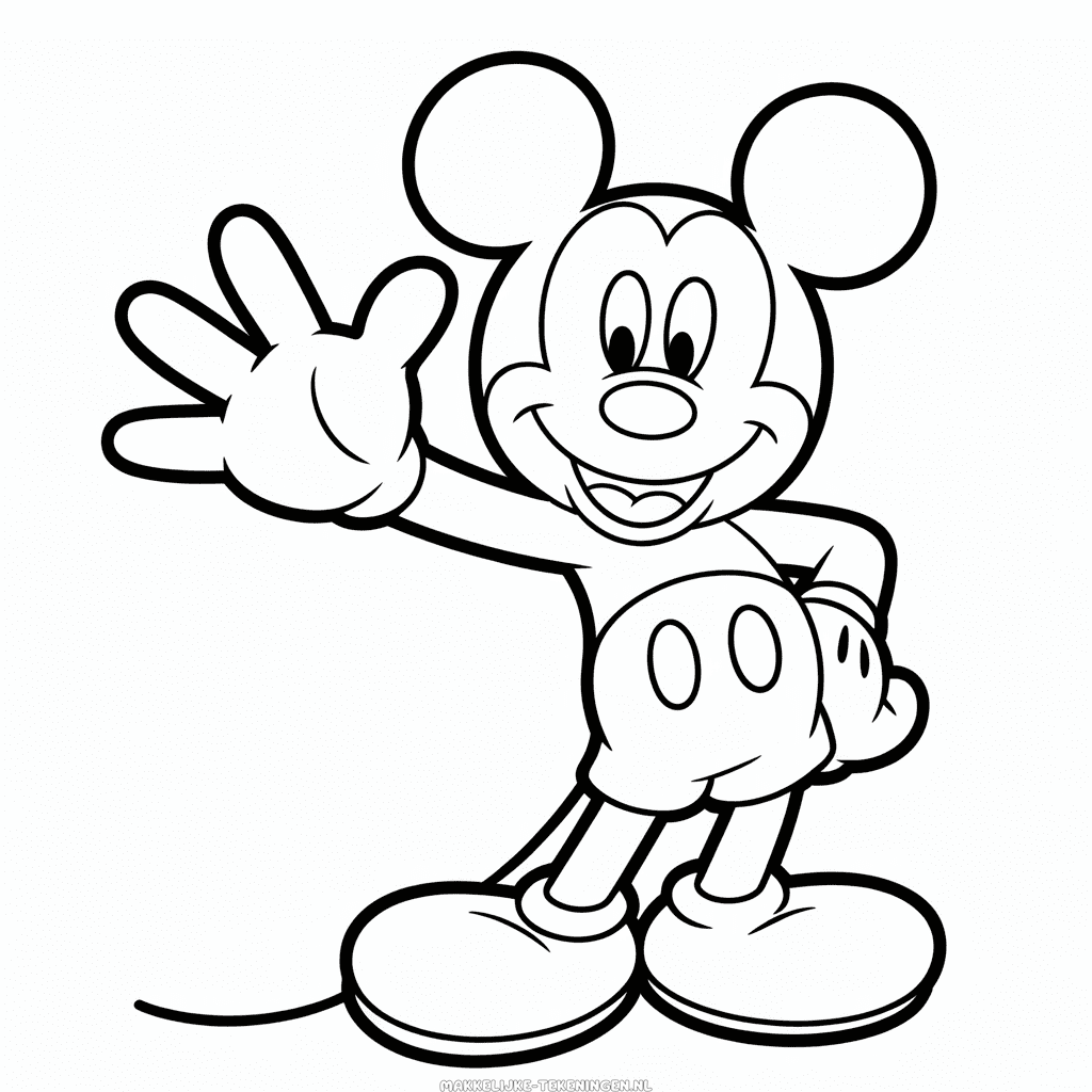 Tekening Mickey Hand