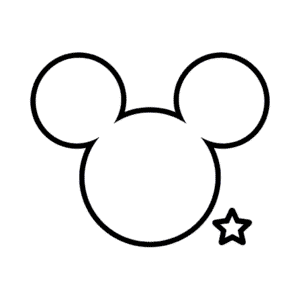 Tekening Mickey Logo