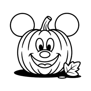 Tekening Mickey Pompoen