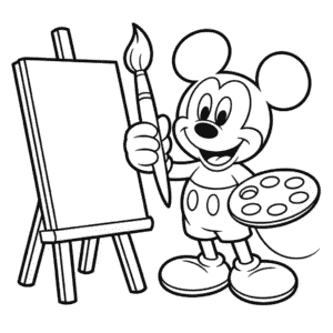 Tekening Mickey Schildert