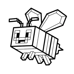 Tekening Minecraft Bij