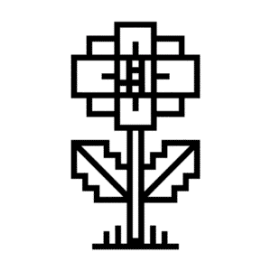 Tekening Minecraft Bloem