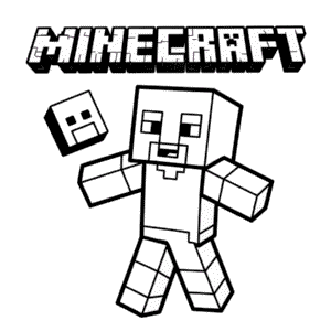 Tekening Minecraft Cartoon