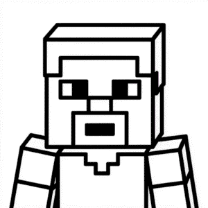 Tekening Minecraft Gezicht