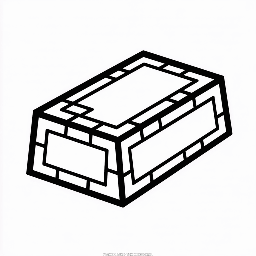 Tekening Minecraft Goud