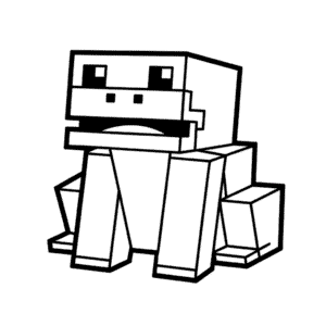 Tekening Minecraft Kikker