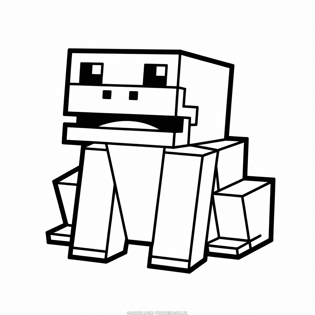 Tekening Minecraft Kikker