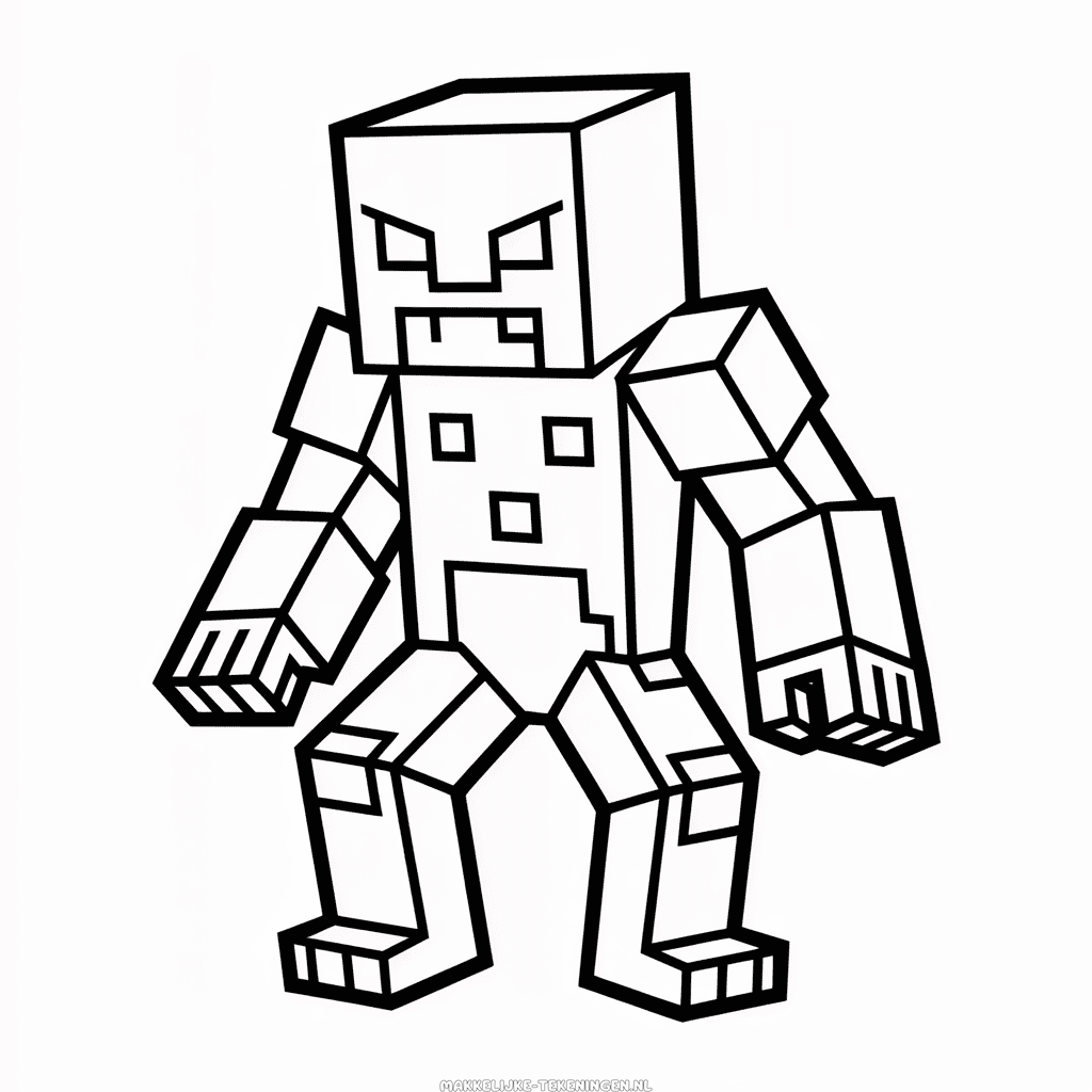 Tekening Minecraft Wezen