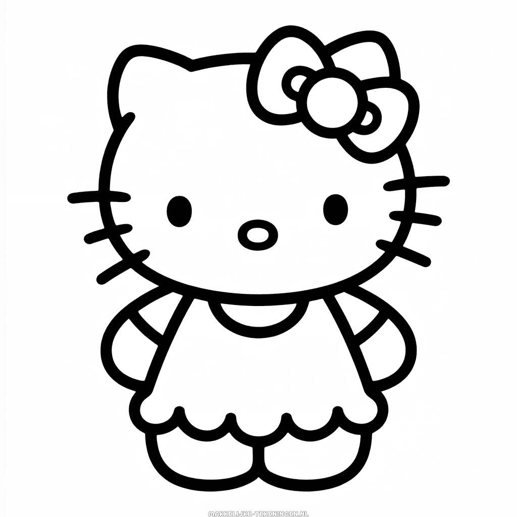 Tekening Mooie Hello Kitty