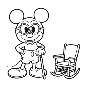 Tekening Oude Mickey