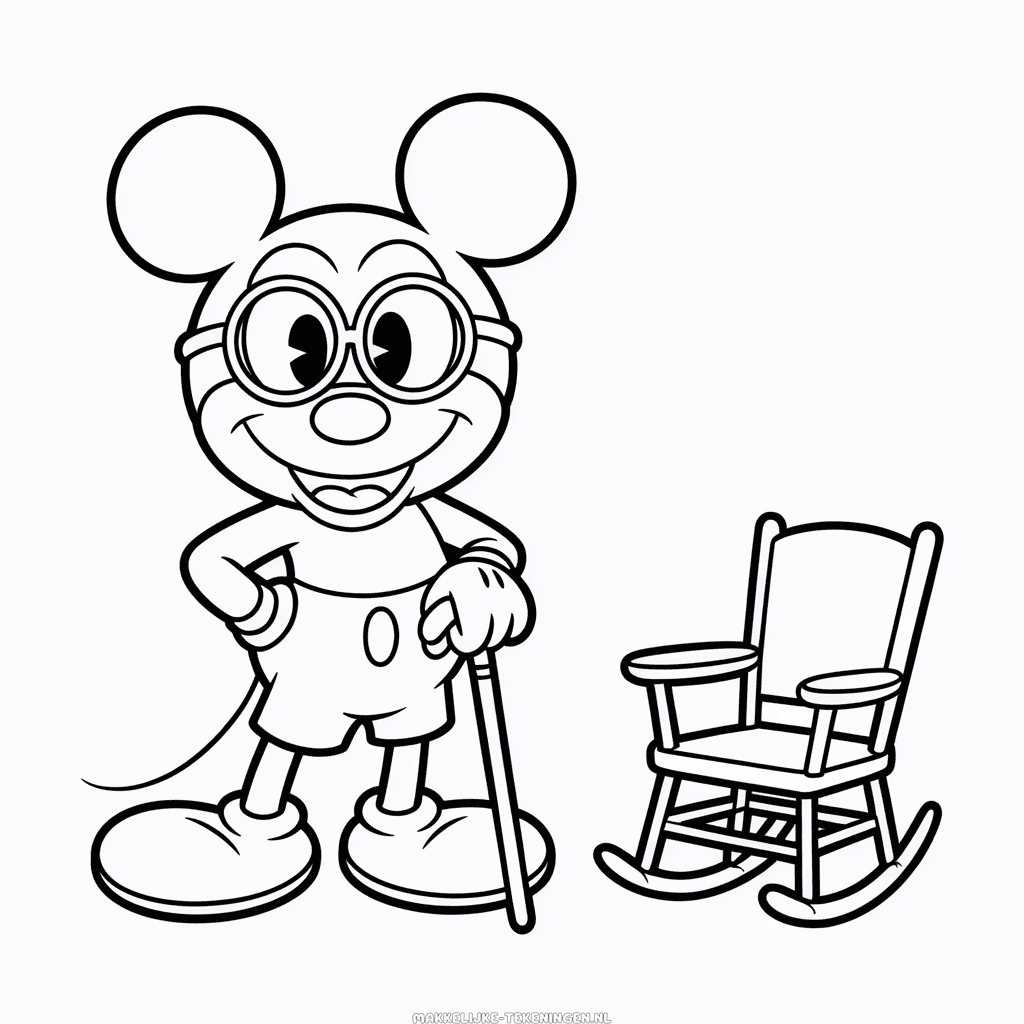 Tekening Oude Mickey